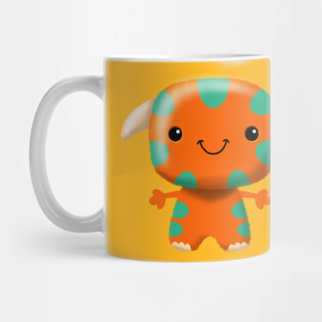Cute Orange Monster by avertodesign